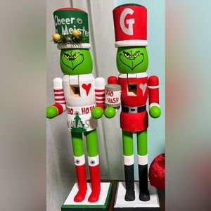Grinch Nutcracker Wooden Customized 15”
